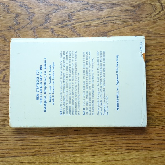 New Strategies For Public Affairs Reporting Hardcover Book Nonfiction Textbook - Picture 3 of 17